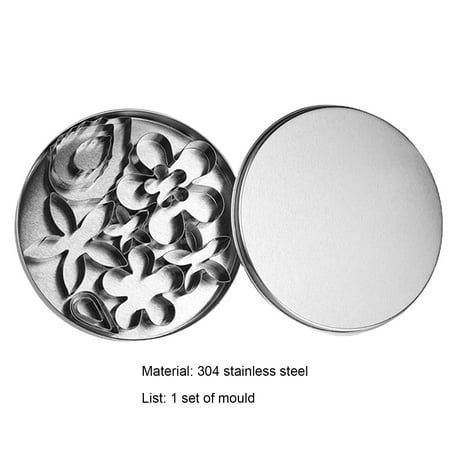 

SANWOOD Biscuit Molds 12Pcs/Set DIY Food Grade Creative Easy Clean Stainless Steel Cookie Molds