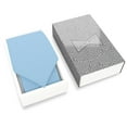 thumbnail image 3 of Sky Blue Tie Premium Mens Gabardine Matt Powder Pale Blue Necktie Tuxedo Cornflower Color Glacier Baby Blue Corbatas (Light Blue, Standard 2.75"), 3 of 6