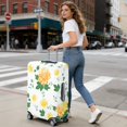 thumbnail image 5 of Stretch Luggage Cover XL(29-32in)– Elastic Travel Suitcase Protector with Handle Openings & Bottom Closure, Washable Polyester Spandex Suitcases Cover, Floral Flowers Print, 5 of 5