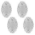 thumbnail image 1 of Treillis Floral 11 x 18 Po, Blanc - Ensemble de 4, 1 of 1