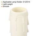 thumbnail image 4 of Uxcell 30x100mm Candle Socket Cover Candelabra Base for European Style Chandelier White 6 Pack, 4 of 6