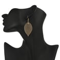 thumbnail image 4 of EeaseMX 1 par de elegantes pendientes de hoja dorados, nuevo diseño, aretes huecos bohemios, joyería para mujer, 4 of 7