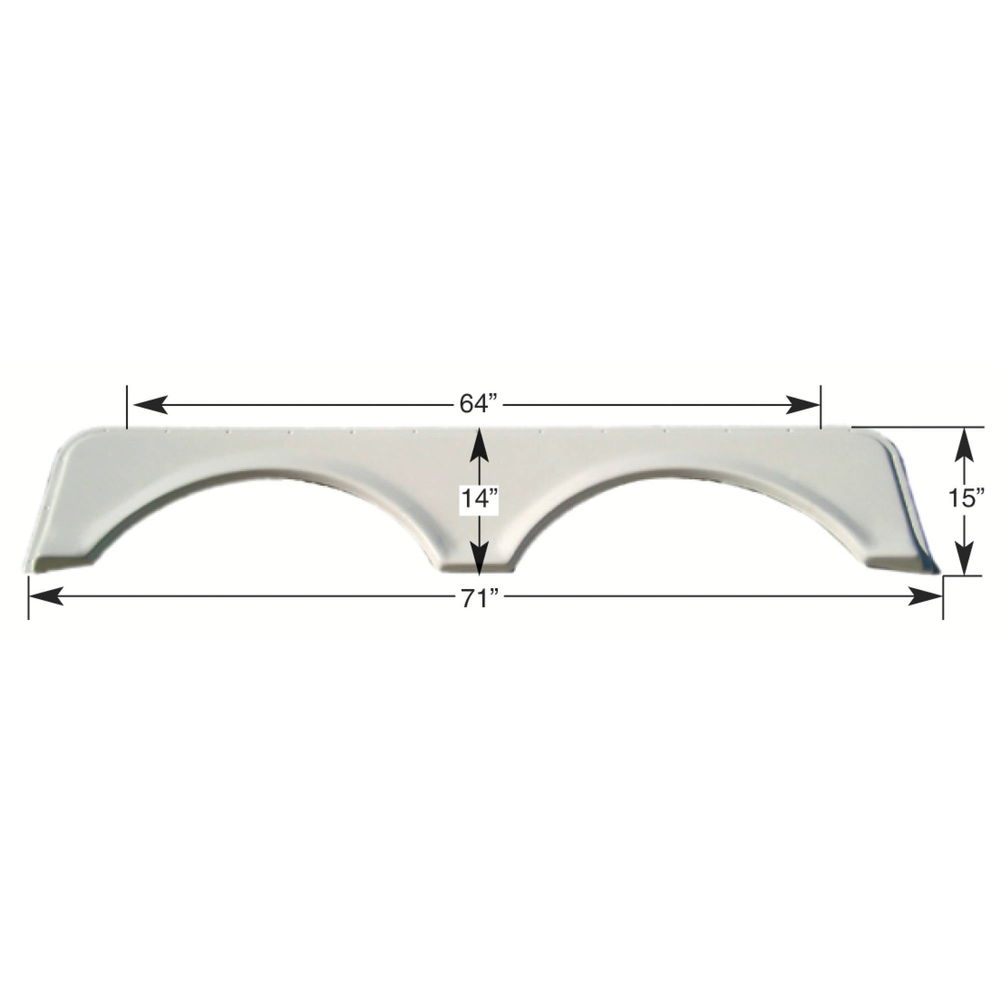 Icon Technologies Double FS671 RV Fender Skirts