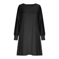 thumbnail image 2 of TaTaai Women's Glitter Long Sleeve A-Line Dress with Sparkly Finish, Flattering Silhouette, and Party Ready Style Gift, 2 of 6