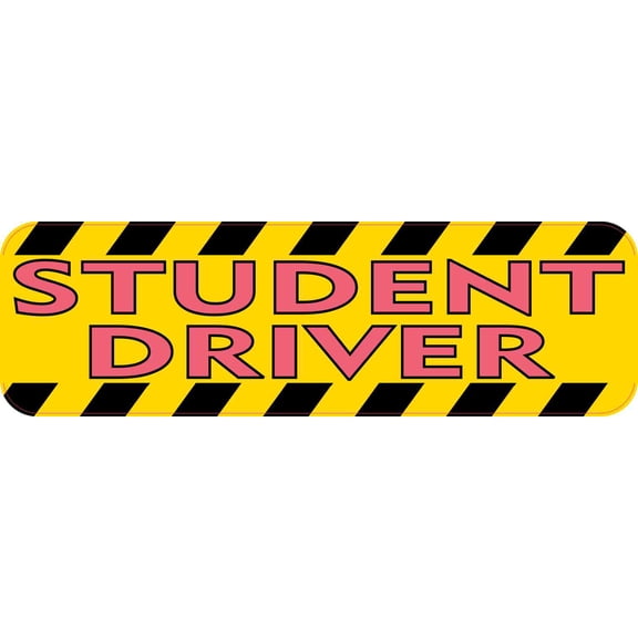 10in x 3in Student Driver Bumper Sticker Vinyl Truck Window Decal Stickers
