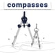 thumbnail image 2 of Juego de geometría de 7 piezas, que incluye herramienta de dibujo de brújula de metal, regla de escala, regla triangular, transportador y borrador, juego de herramientas de precisión de geometría,, 2 of 4