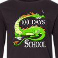thumbnail image 4 of Inktastic 100 Days of School Cute Green Dragon Long Sleeve Youth T-Shirt, 4 of 5