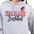 thumbnail image 3 of Women's G-III 4Her by Carl Banks Heather Gray Portland Trail Blazers Graphics Fleece Pullover Hoodie, 3 of 3