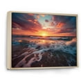 thumbnail image 2 of Designart "Ocean of Dreams at Sunset II" Landscapes Floater Framed Wall Art Print, 2 of 7