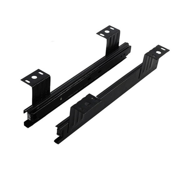 3 Fold Ball Bearing Drawer Runners -Heavy Duty Slides 40kg Load - For Under Desk Slide Out Keyboard Tray Shelf Slides , Table Extension Slide Rail