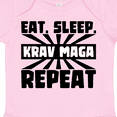 thumbnail image 4 of Inktastic Eat, Sleep, Krav Maga, Repeat Boys or Girls Baby Bodysuit, 4 of 5