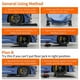 thumbnail image 4 of 2pcs 4,400lbs Capacity Low Profile Car Ramps Plastic Automotive Ramp for Oil Change Maintenance Black, 4 of 5