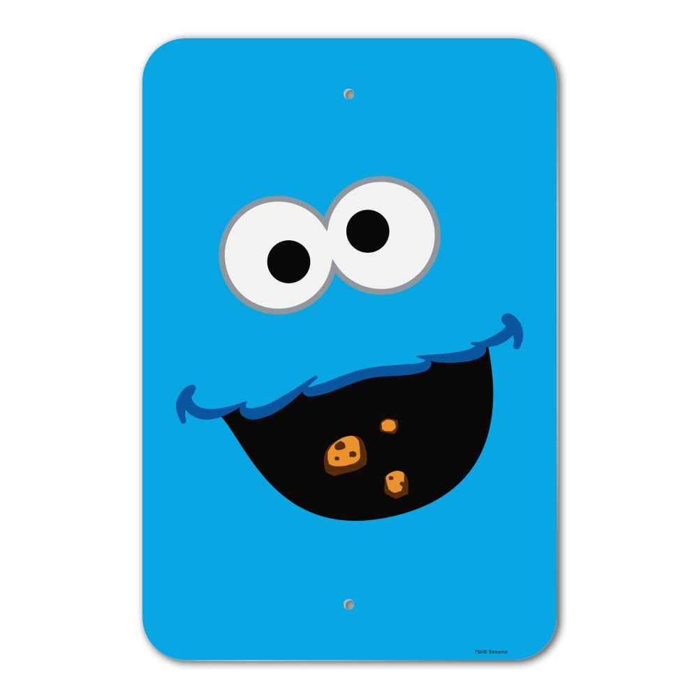 Sesame Street Cookie Monster Face Home Business Office Sign