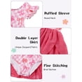thumbnail image 6 of Aideaone Ballet Leotard for Girls Toddler Dance Dress Outfit with Skirt Ruffle Sleeve 3-8Y, 6 of 7