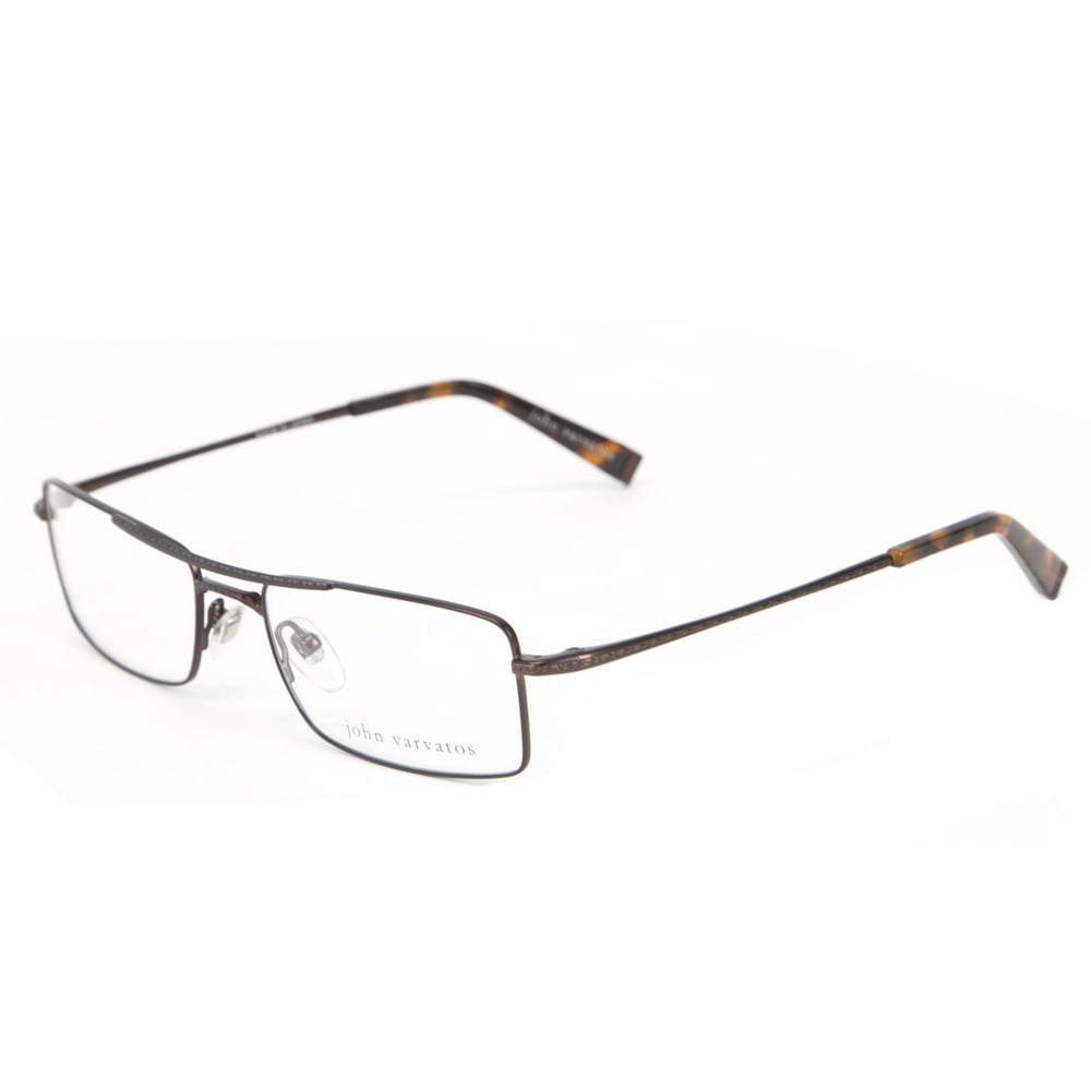 John Varvatos Brow Bar Eyeglass Frames V138 54mm Brown - Walmart.com ...