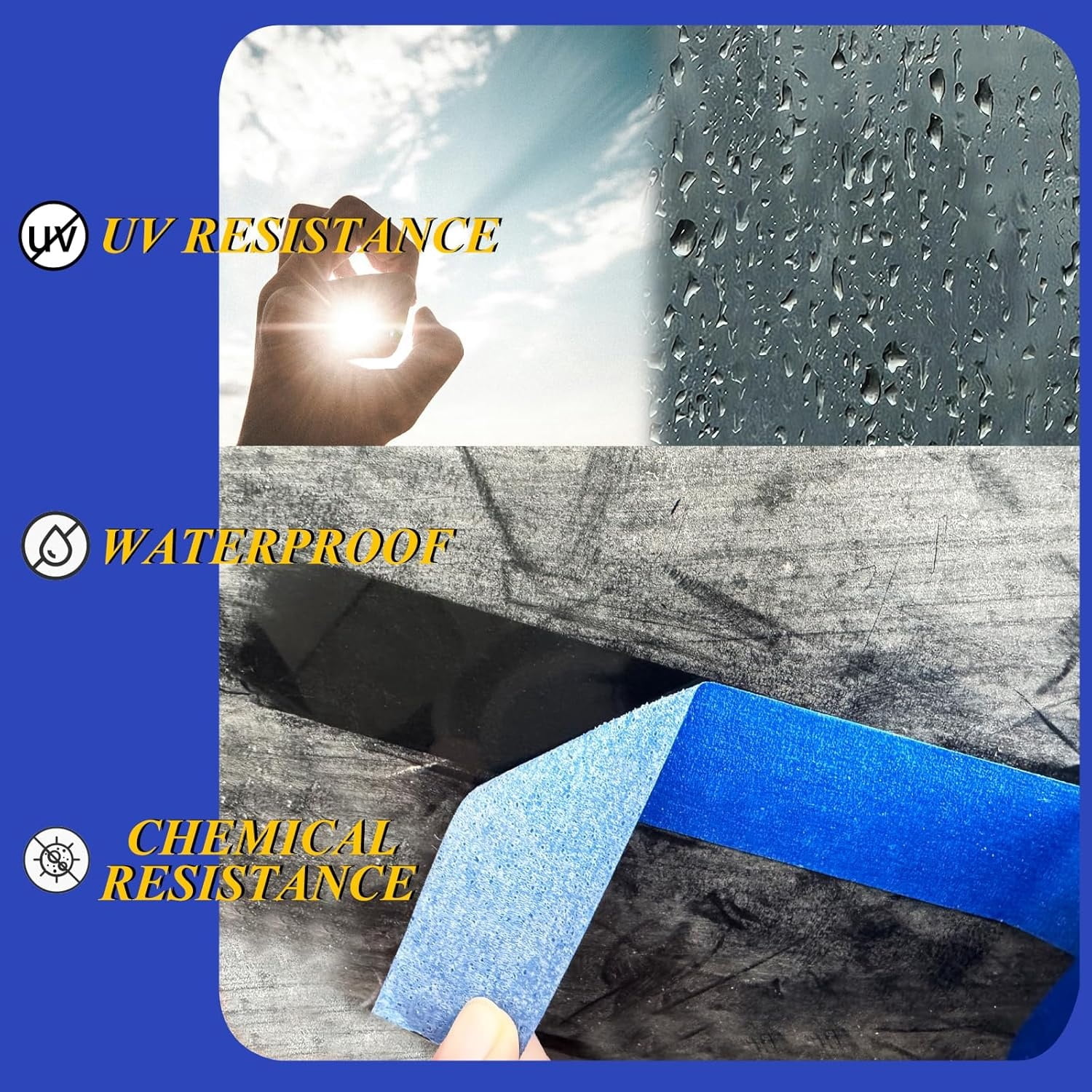 Premium Blue Painters Tapes, Masking Master Tape, No Residue & Easy Removal, Painting Tape for Painter, DIY Paper Arts & Crafts, Spraying Drywall Paint, 12PCS 1.88 Inches x 60.1 Yd Painter's Tape