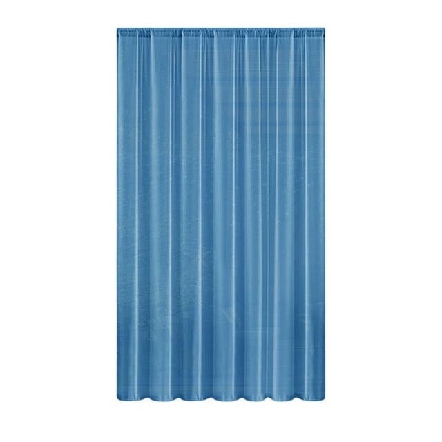 Blue Outdoor Gazebo Rainproof Curtain Waterproof Polyester Curtain 83.86X51.97 Inches Rod Pocket Patio Curtain Semi Sheer Window Screen Weather Resistant Curtain For Porch Pergola Sun Prot
