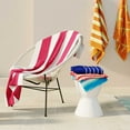 thumbnail image 5 of Mainstays Beach Towel, Royal Blue Multi-Stripe, 5 of 5