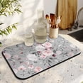 thumbnail image 3 of Washable Rubber Colorful Floral Dish Drying Mats for Kitchen Counter Home Large Coffee Bar Pad Accessories and Decor for Utensils Stemware 19.5''x12'', 3 of 7