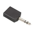 thumbnail image 3 of Premium 2 Way Headphone Jack Splitter Stereo Audio Adapter - 6.35mm 1/4 inch Plug to (2) 6.35mm Stereo Jacks, Black, Easy to Use, 3 of 8