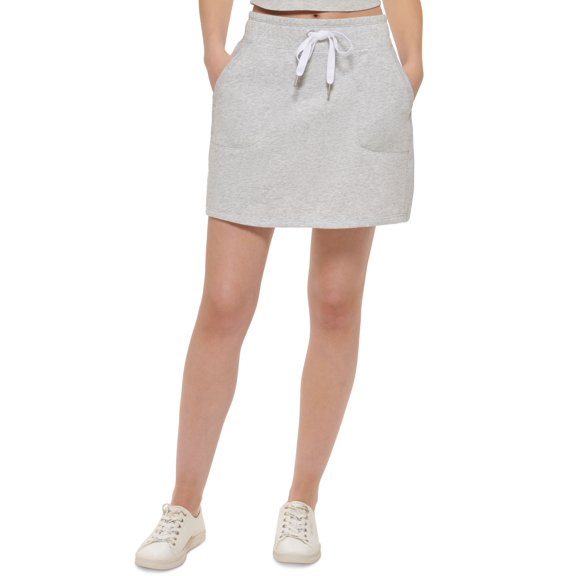 Calvin Klein Performance Womens French Terry Skirt Stratus Heather L