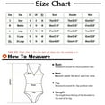 thumbnail image 3 of Spring's Savings Womens Bodysuits Deals under $5,GaThRRgYP Women's Casual Sleeveless Sloping Shoulder Tight Fitting Open Gear Bodysuit, 3 of 4