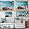 thumbnail image 4 of Designart "Pink Cadillac in Miami III" Transportation Canvas Art Print, 4 of 5