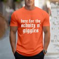 thumbnail image 5 of Razzly Men T Shirts Funny Print Graphic Tee Comfortable Short Sleeve Casual Summer Top for Daily Wear Outdoor Activities(Orange,3XL), 5 of 6