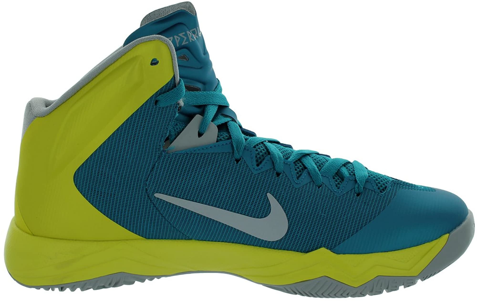 Nike Zoom Hyperquickness GRFX Basketball Shoes in Green Nike Mens Zoom Hyperquickness Grfx Basketball Shoes Gorge  main image 3