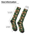 thumbnail image 4 of Fotbe Forest Squirrel print Women's Men's Novelty Crew Socks Cotton Socks Knee High Socks for Walking,Running,Nurses,Pregnancy, 4 of 8
