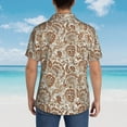 thumbnail image 4 of Susaid Indian Paisley1 Print Hawaiian Shirts for Men Women,Hawaiian Summer Short-Sleeve Casual Relaxed-Fit Button-Down,3X-Large, 4 of 7