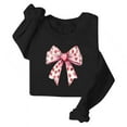 thumbnail image 4 of NTACZA Black Tops for Women 2026 Cute Valentine's Day Long Sleeve Sweatshirt Plus Size Bow Print Funny Shirts for Women L, 4 of 4