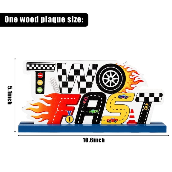 Race Car 2nd Birthday Table Centerpieces,Home Ornament