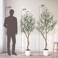 thumbnail image 3 of Yeshouse Olivo artificial con maceta, ramas flexibles para aspecto realista, ideal para decoración de hogar y oficina, árbol sin mantenimiento para vegetación de interior, 3 of 7