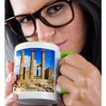 thumbnail image 2 of 3drose, Doric Temple of Athena, Lindos, Rhodes. Greece., 11oz Two-tone Green Mug, 2 of 6