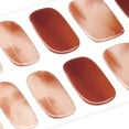 thumbnail image 4 of DANNI & TONI Semi Cured Gel Nail Strips Gradient (Elegant Fusion) Amber Tie Dye Gel Nail Wraps 28 Stickers, 4 of 8