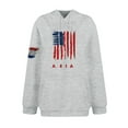 thumbnail image 3 of GIPQJK Hoodies for Men American Flag Print Hooded Sweatshirts 2024 Fall This We'll Defend Eagle with American Flag Hoodies Pullover with Pockets,Light Gray XL, 3 of 4