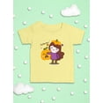 thumbnail image 3 of Cute Pumpkin Hat Girl T-Shirt Infant -Image by Shutterstock,  6 Months, 3 of 4