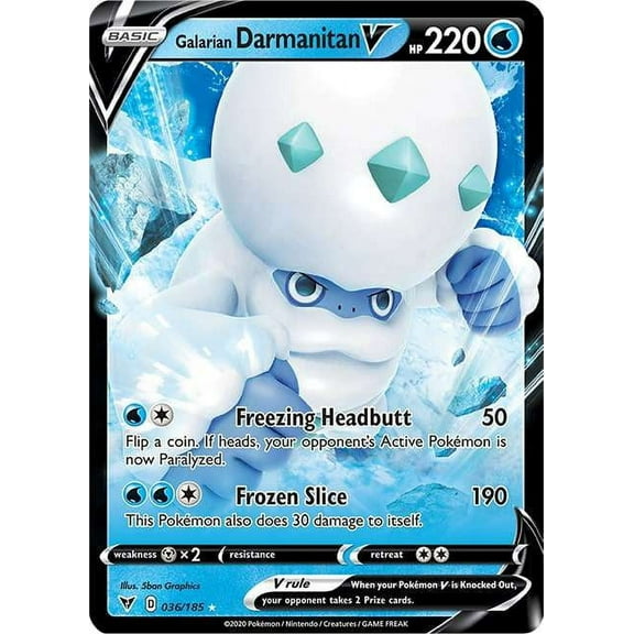 Pokemon Vivid Voltage Galarian Darmanitan V #36