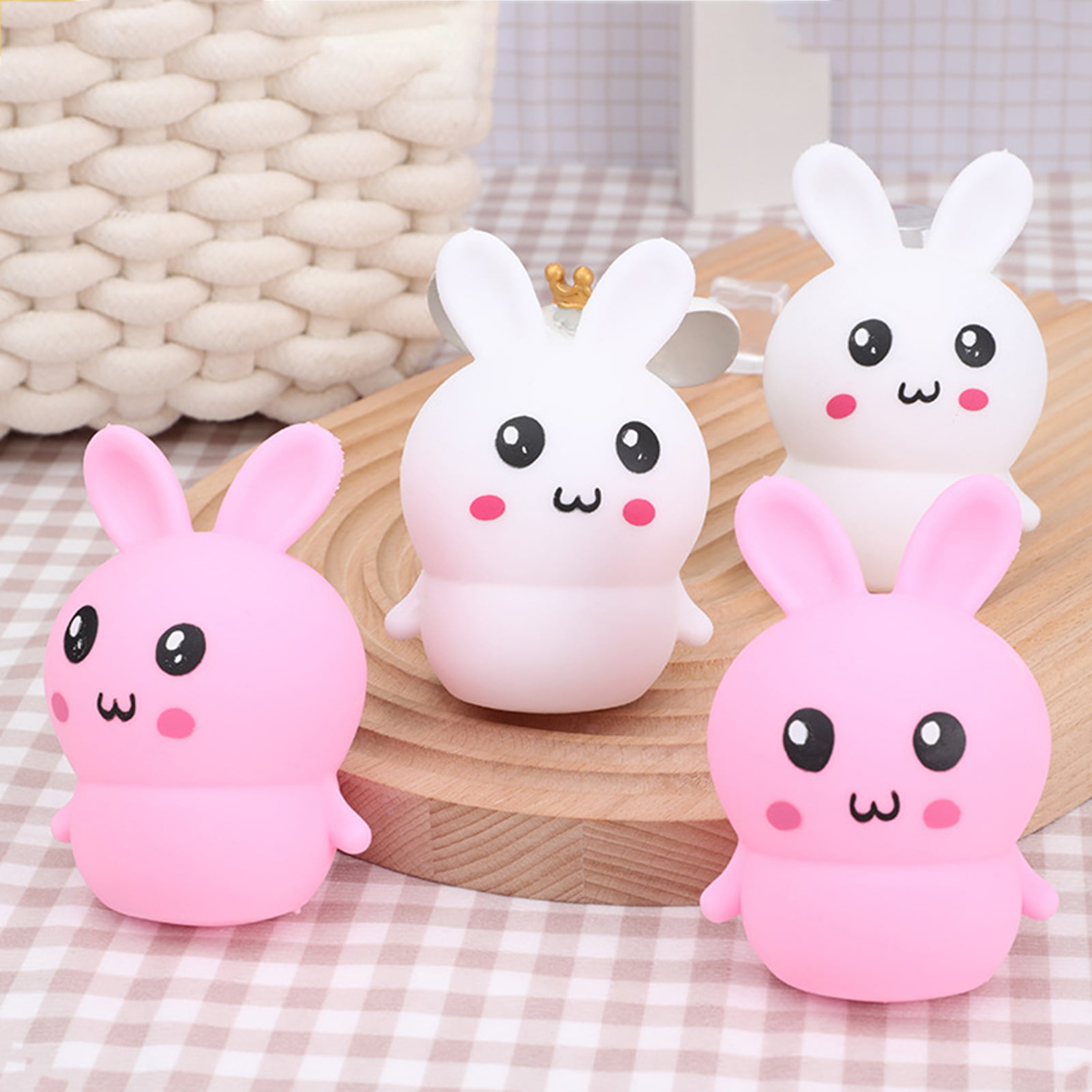 3 Pcs Animal Squeeze Toys Carotte Lapin Fidget Jouets Bunny Stress