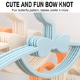 thumbnail image 5 of LmnLft 10-Pack Colorful Plastic Hangers for Kids’ Clothes, Durable Bow-Shaped Design Ideal for Organizing Children’s Garments in Bedroom or Closet, 5 of 9