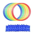 thumbnail image 1 of destyer 10Pc Kindergarten Teaching Aid Sport Hopscotch Jump Rings Hopscotch Fun Game Toys Hopscotch Grid Jump Jumping Ring 28cm, 1 of 9
