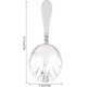 thumbnail image 4 of Stainless Steel Bar Strainer Ice Cream Scoop, Cocktail Drink Strainer, Cocktail Strainer Spoon for Cocktail Drinks Home Bar Supplies Accessories, 4 of 5