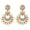Grey, variant on Indian Jewelry Bollywood Antique Crystal Kundan Floral Chandbali Earrings Set for Women