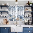 thumbnail image 2 of Blue Coastal Starfish Kitchen Curtains Window Panels, Beach Nautical Shell Eucalyptus Ocean Insulated Window Treatment Curtain, Grommet Curtains for Bedroom/Living Room/Bathroom, 2 Piece 52"Wx84"L, 2 of 8