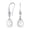 Silver-White, variant on Womens .925 Sterling Silver Timeless 8MM Freshwater Cultured White Pearl Drop Ball Earrings Fish Hook
