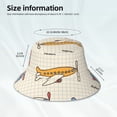 thumbnail image 3 of Rocae Striped Vintage Planes for reflective Bucket Hat for Men Women Summer Beach Travel Summer Cap, 3 of 6