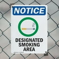 thumbnail image 5 of (2 Pack) Designated Smoking Area OSHA Notice Sign 10 Inch X 14 Inch Indoor / Outdoor Rust-Free Aluminum Metal Signs for Workplace, Workshop, and Construction Site, Made in the USA, 5 of 8
