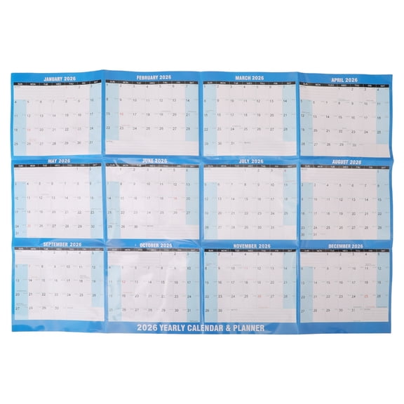 2025 Full Year to View Calendar Yearly Planner Erasable Wall Calendar Planner