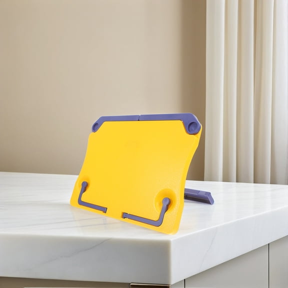 LOLIPPYY Portable Yellow ABS Music Stand for Musicians and Students, Lightweight Travel-Friendly 1 Set